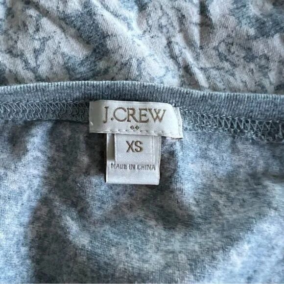 J. Crew Lace Print Long Sleeve Top size XS - Picture 3 of 6